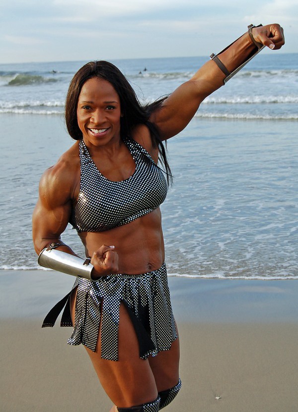 Her name is Afrika. See her power. See her strength. Admire her.