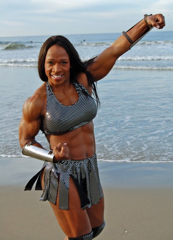 Her name is Afrika. See her power. See her strength. Admire her.