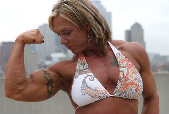 I leave you with an image of Brenda Smith flexing her amazing biceps.