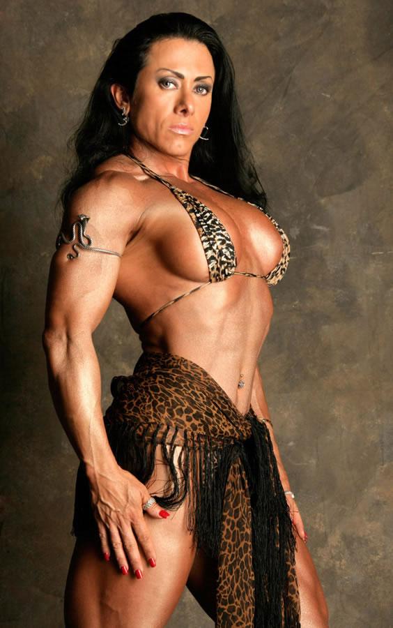 Who wouldn't want to touch the muscles of Monica Martin?