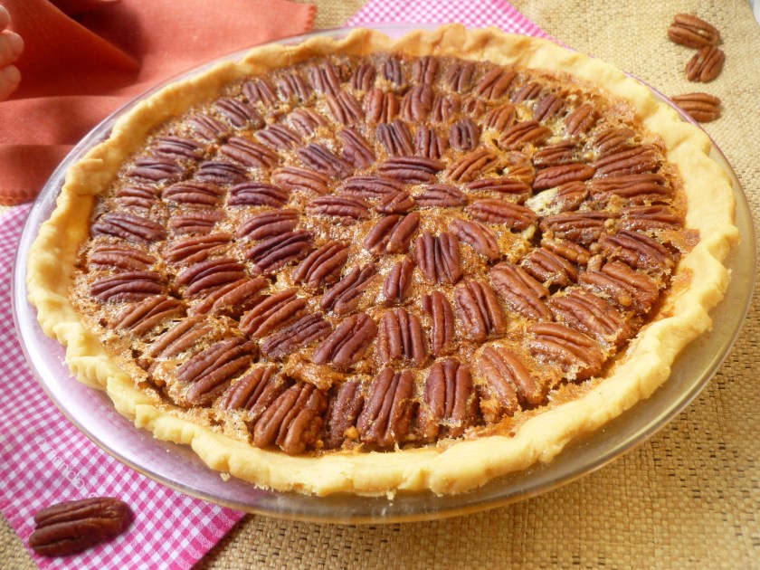 That pecan pie sure looks delicious!