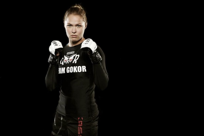 The badass that is Ronda Rousey, perhaps the most popular female athlete on the planet right now.