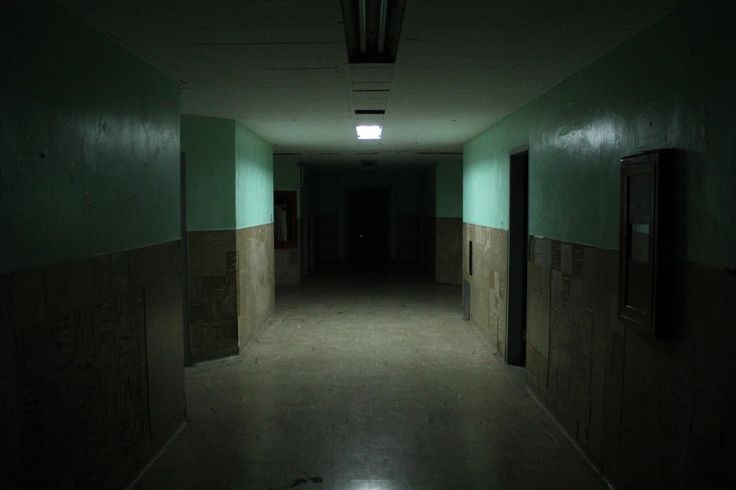 A dark ominous corridor.