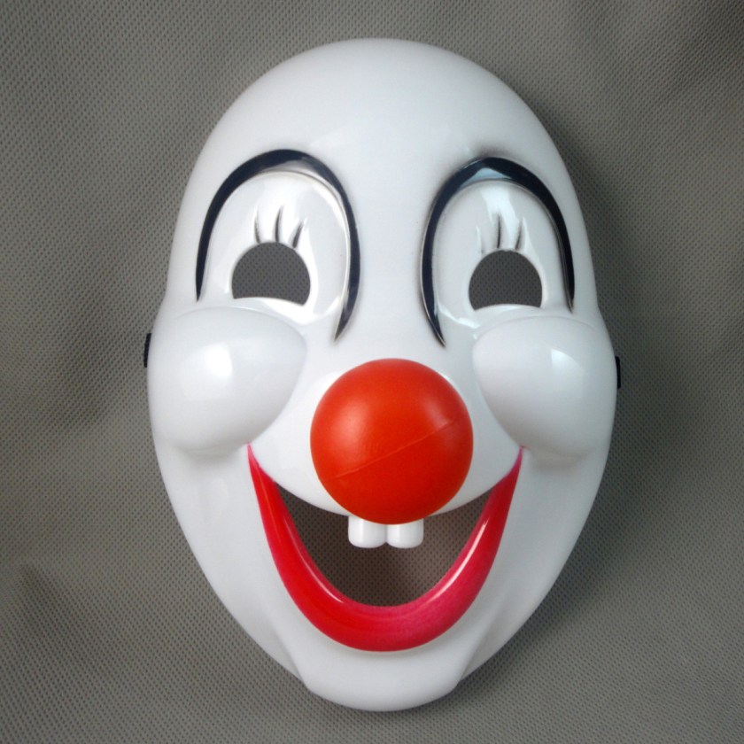 A clown mask.