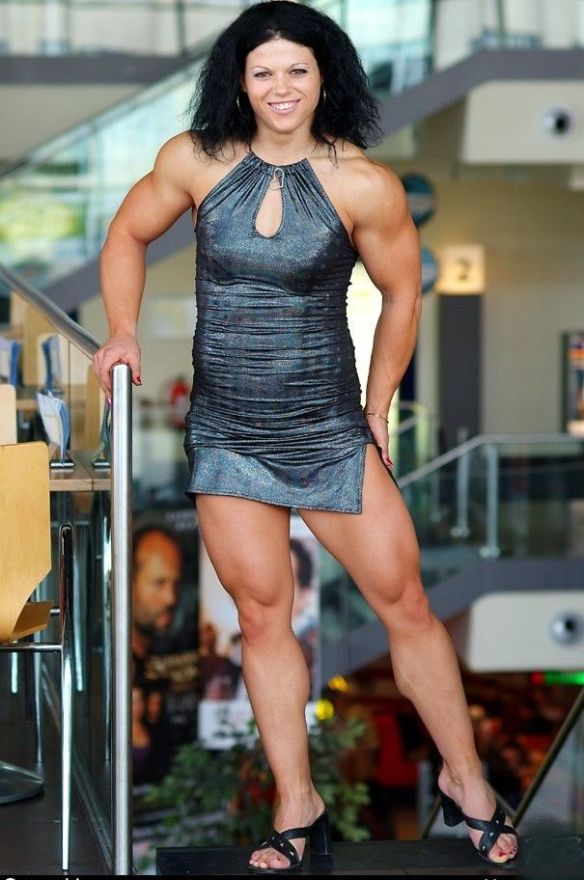 The lovely Elena Oana Hreapca rocking a sexy silver dress.